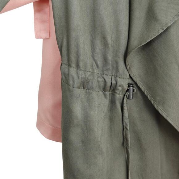 Chico's Soft Drape Front Jackets Lot Size Medium / 1 Green Peach Drawstring NWT - Picture 3 of 16